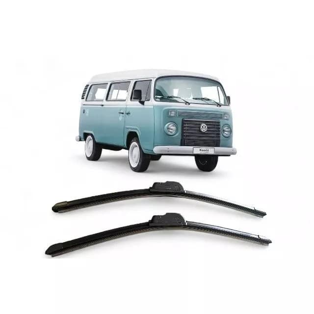 Par de Palhetas  Limpador de Parabrisa VW KOMBI 1997 a  2016 Tipo Gancho