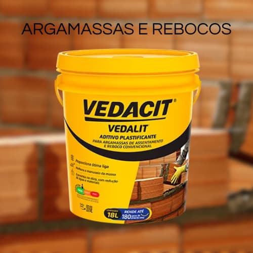 Aditivo Argamassas e Rebocos Vedacit Vedalit 18 Litros
