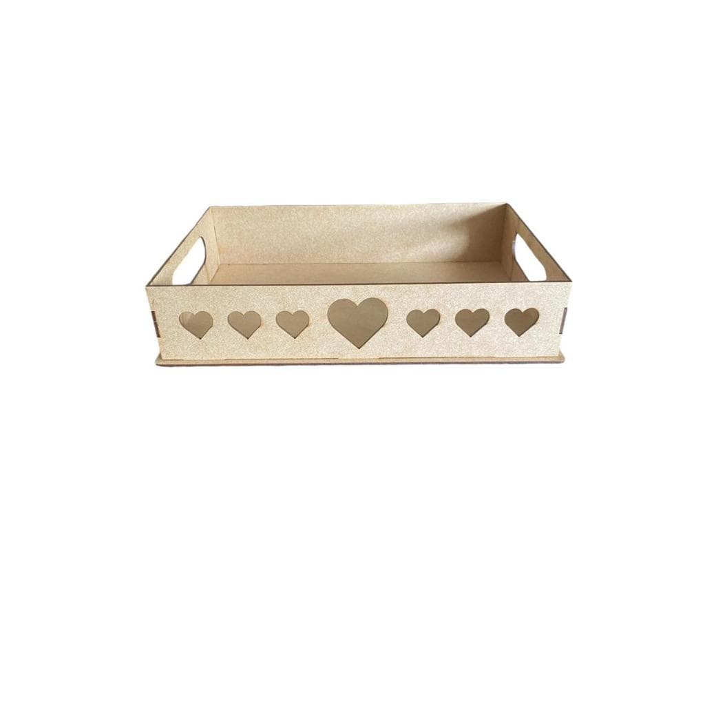 10 Bandejas Para Cestas 29x19x06 CORAÇÃO