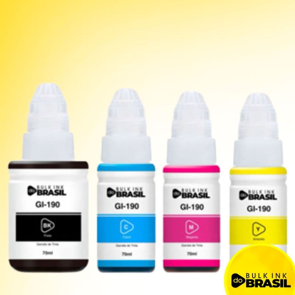 Kit 04 Cores Tinta Para Uso G1100 G2100 G3100 G3102