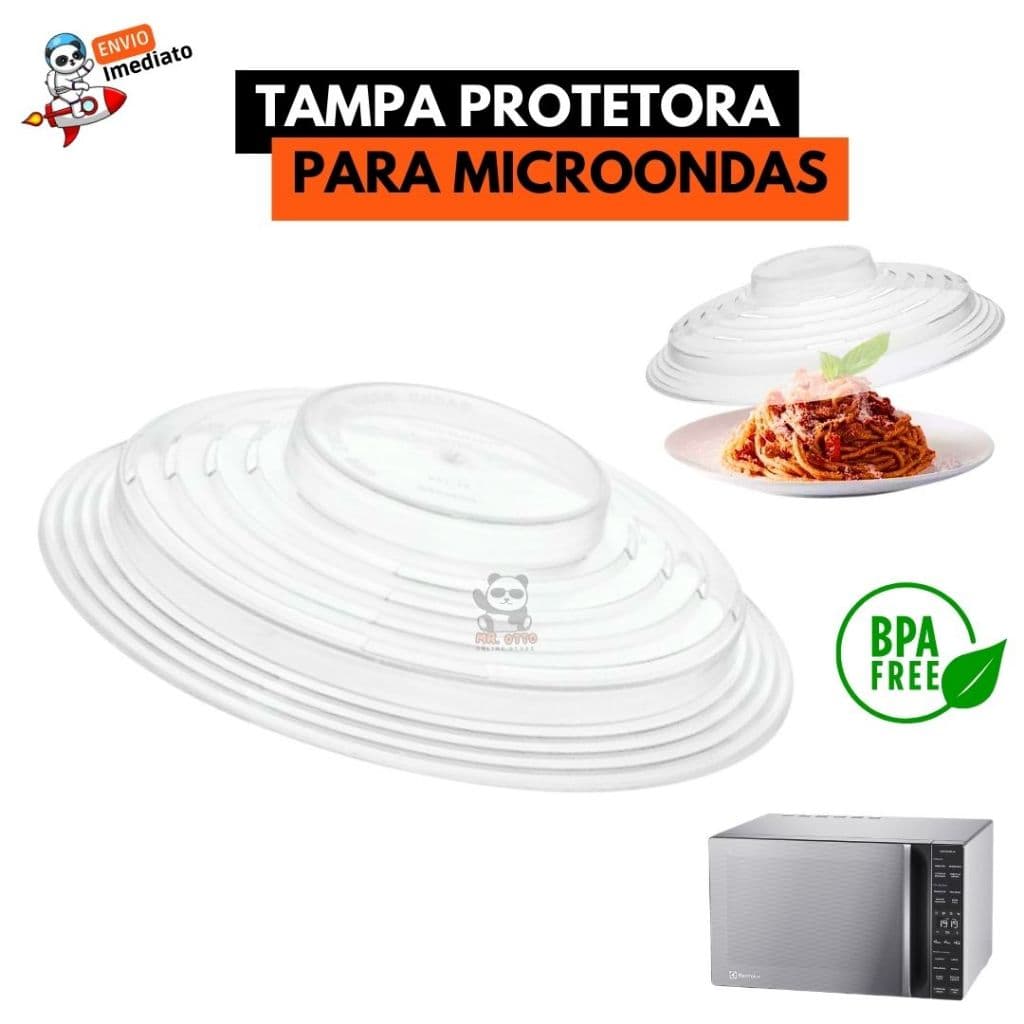 Tampa Protetora de Alimentos para Micro-ondas Tampa Anti Sujeira