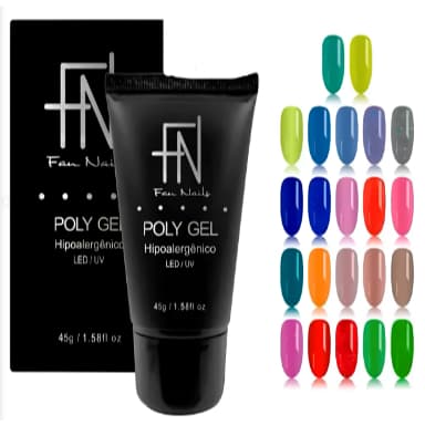 Polygel Fan Nails Classique Hipoalergênico Unhas 45g