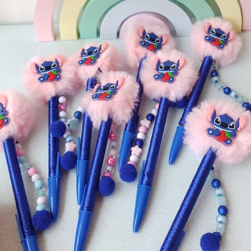 Caneta Stitch/Material Escolar/Caneta/Material Escolar/Stitch/ Caneta Pompom