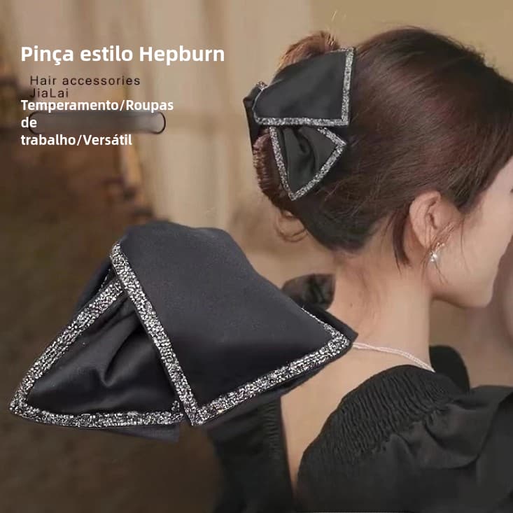 Presilha Elegante Estilo Japonês com Laço Grande - Sofisticação para Qualquer Ocasião