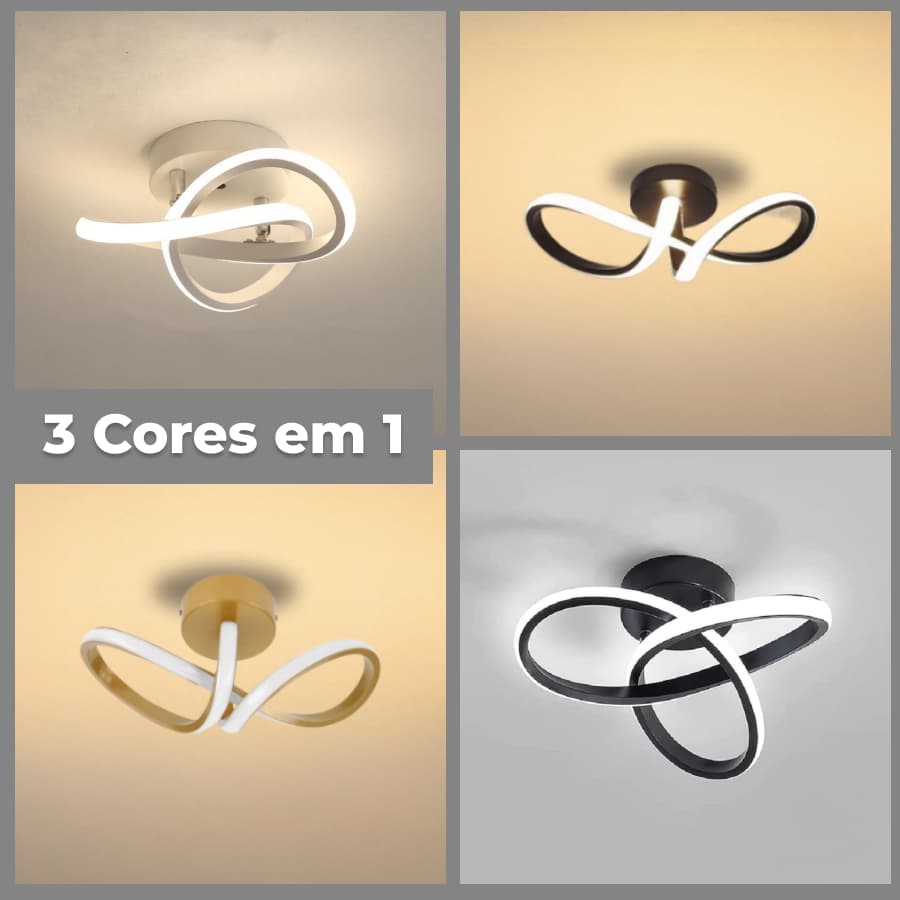 Luminária De Teto Plafon  Abstrato  Led Moderna para Corredor Sala Quarto Cozinha