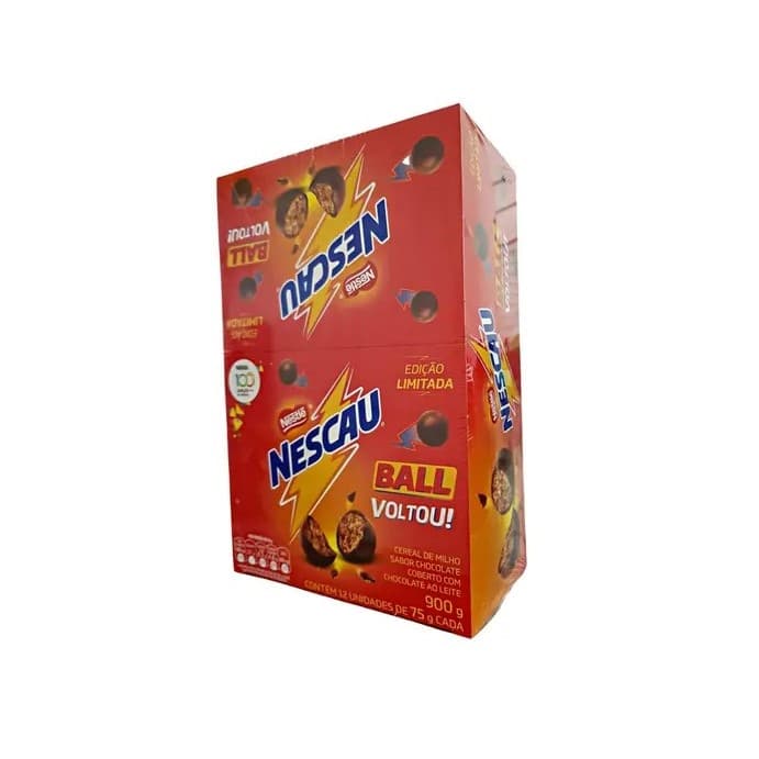 Caixa De Chocolates Nescau Ball Nestlé 12 Unidades 75g - NESTLE