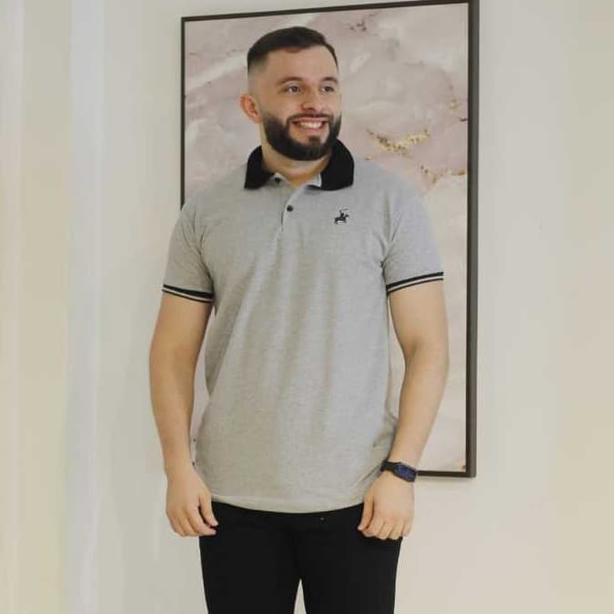 Camisa Gola Polo Masculina Malha Picket Camiseta De Qualidade