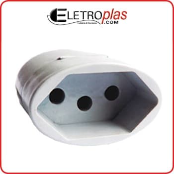 V-39 PINO FEMEA 2P+T 20A - CINZA/BRANCO