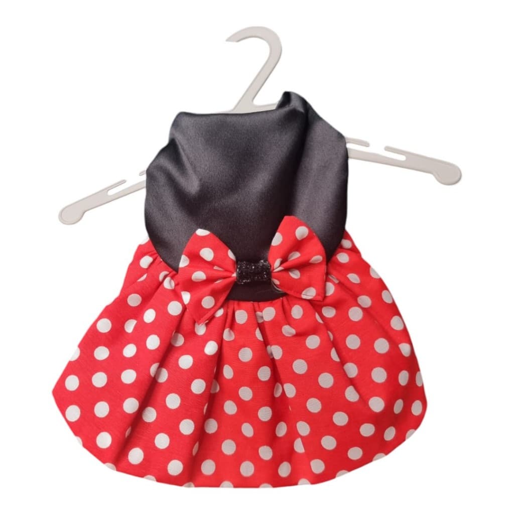 Vestido Minnie Pet Cães E Gatos P M G XGG Roupa De Cachorro Pequeno Médio Porte Roupinha