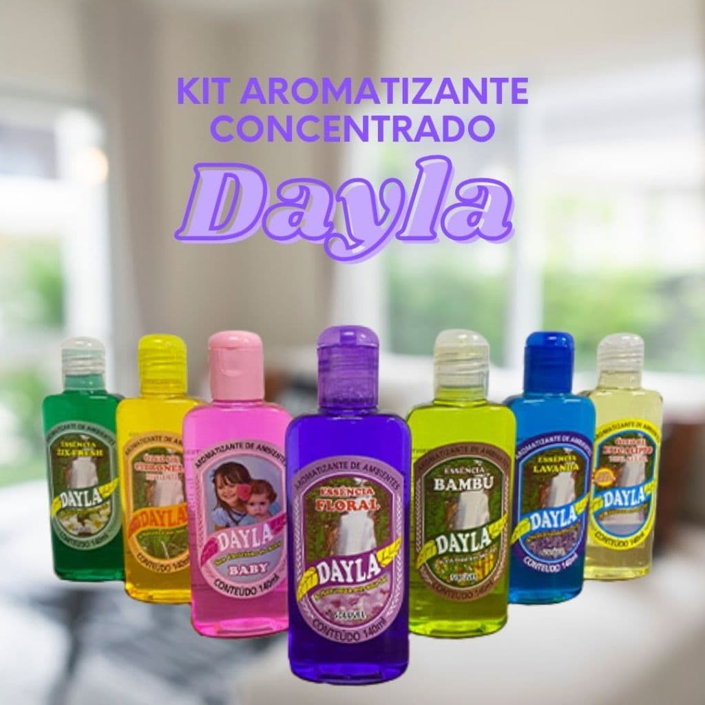 kit Aromatizante Dayla 140ml/ 3 unidades - Várias fragrâncias