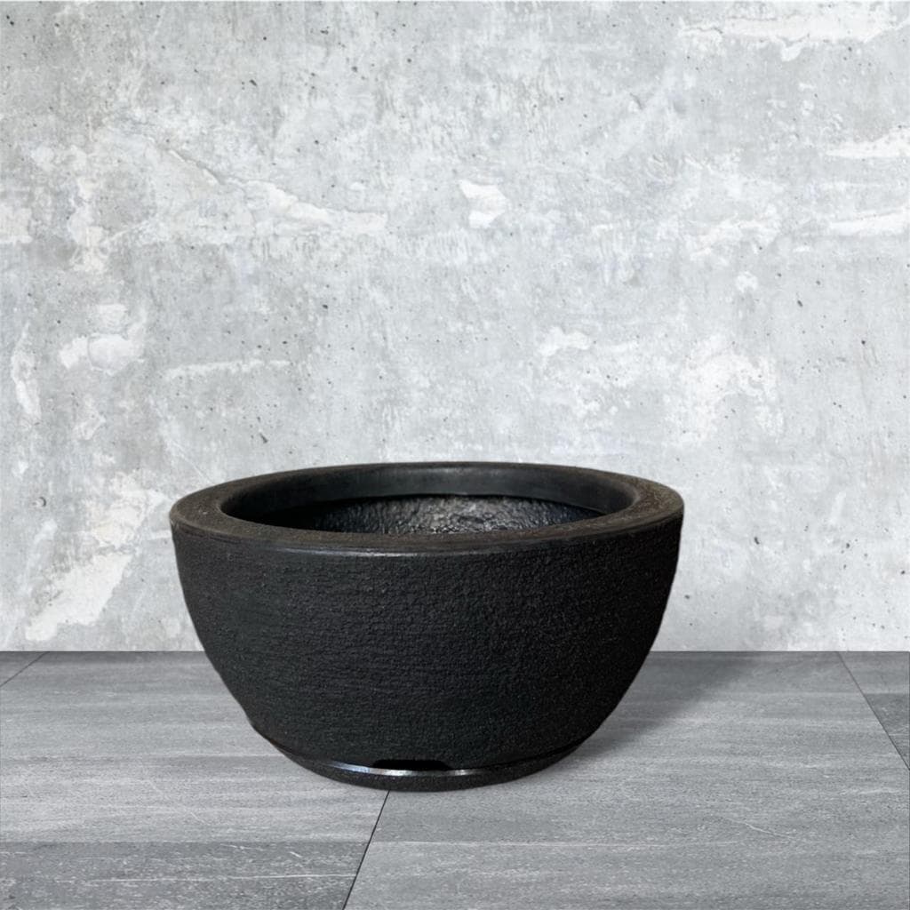 Vaso Bacia Polietileno Para Plantas Cactos e Suculenta Nº1 ( 26x13 ) com Prato