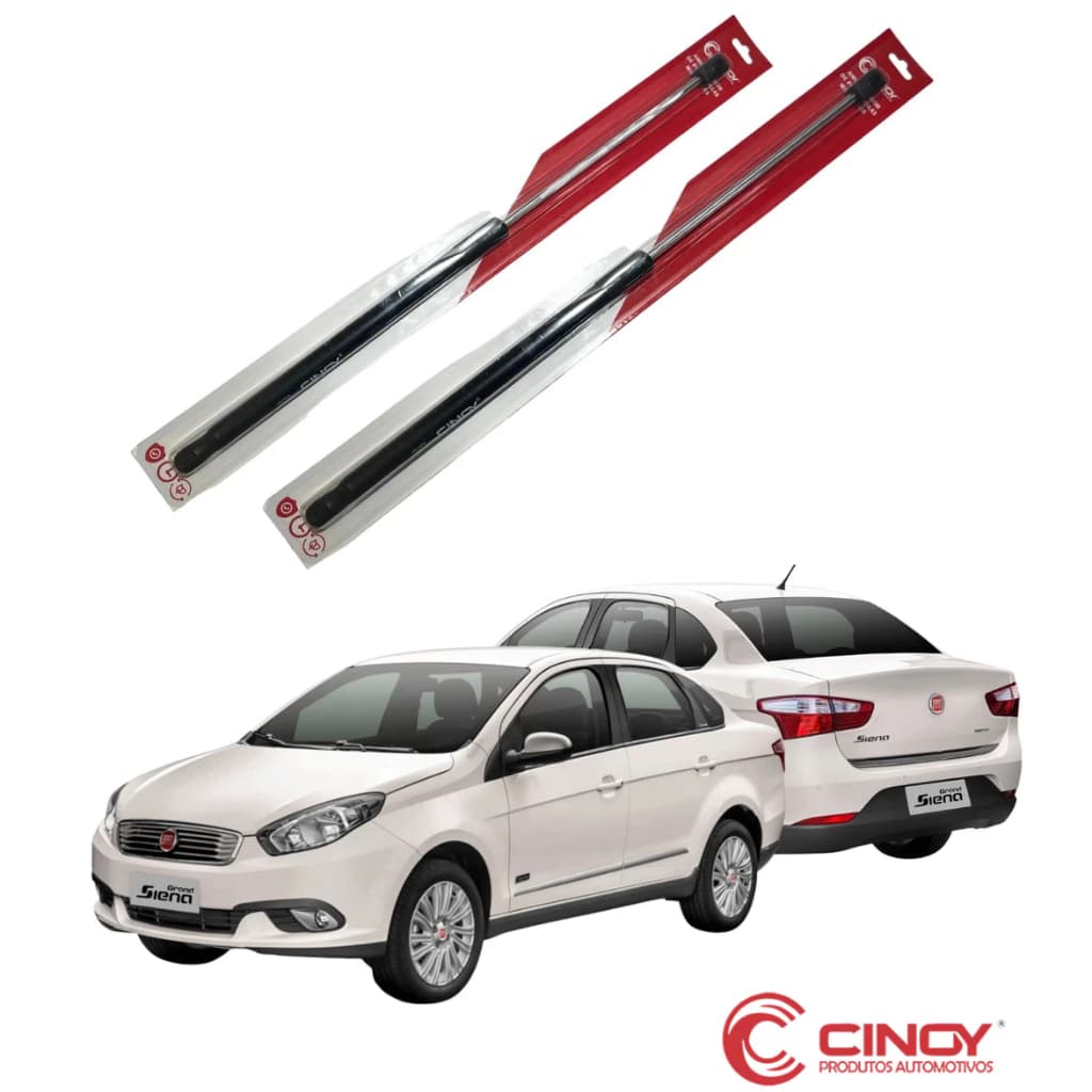 Par Amortecedor Porta Mala Traseiro Grand Siena 2015 16 17 18 19 20 21 22 23 24 Tampa Traseira Cinoy