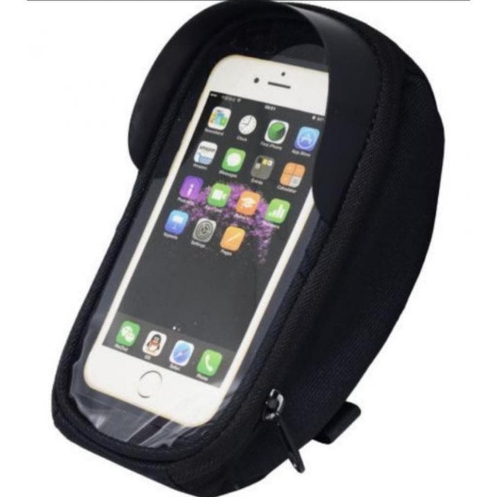 Bolsa de bicicleta para Celular Smartphone Touch com ziper espaço para kit sos, chave documentos