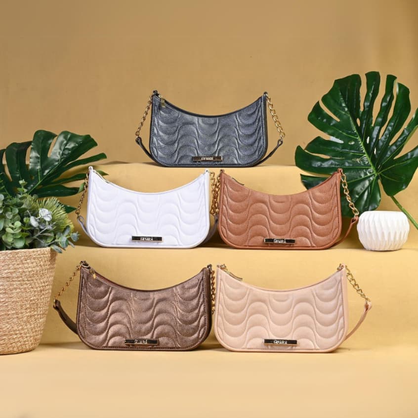 Bolsa Feminina Guará De Ombro Formato Lua Lançamento Linha Premium