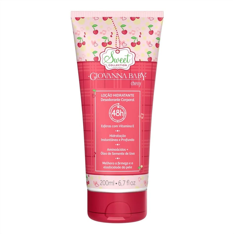 Loção Hidratante Desodorante Giovanna Baby Cherry 200ml