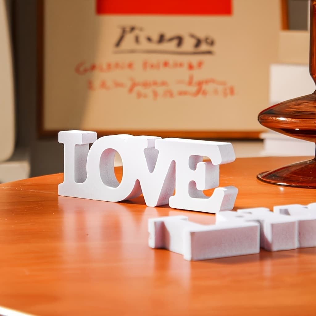 Decoração de Mesa "AMOR" | Ideal Dia dos Namorados, Casamentos e Decoração de Casa | Toque Romântico