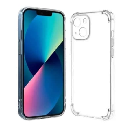Capa de Silicone Transparente Antiqueda para Iphone 16, Iphone 16 Plus, Iphone 16 Pro, Iphone 16 Pro Max