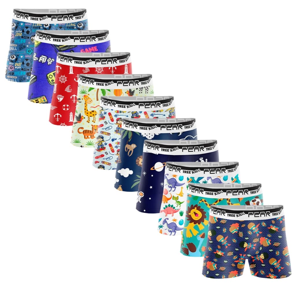 Kit Cueca Boxer Infantil Box Microfibra Menino Criança