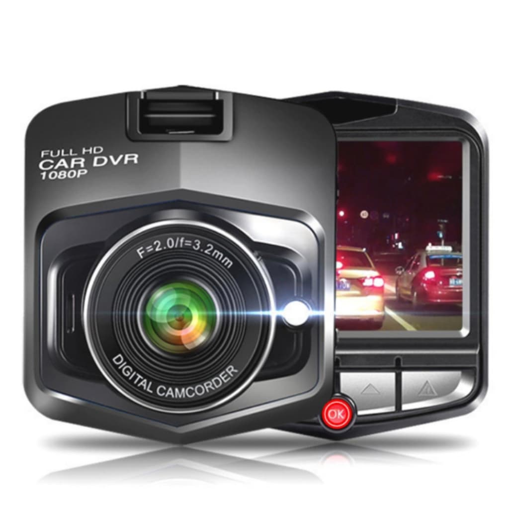 Câmera Parabrisa Veicular Recarregável Automotiva Full Hd 1080p Filmadora Visão Noturna Dashcam Dvr
