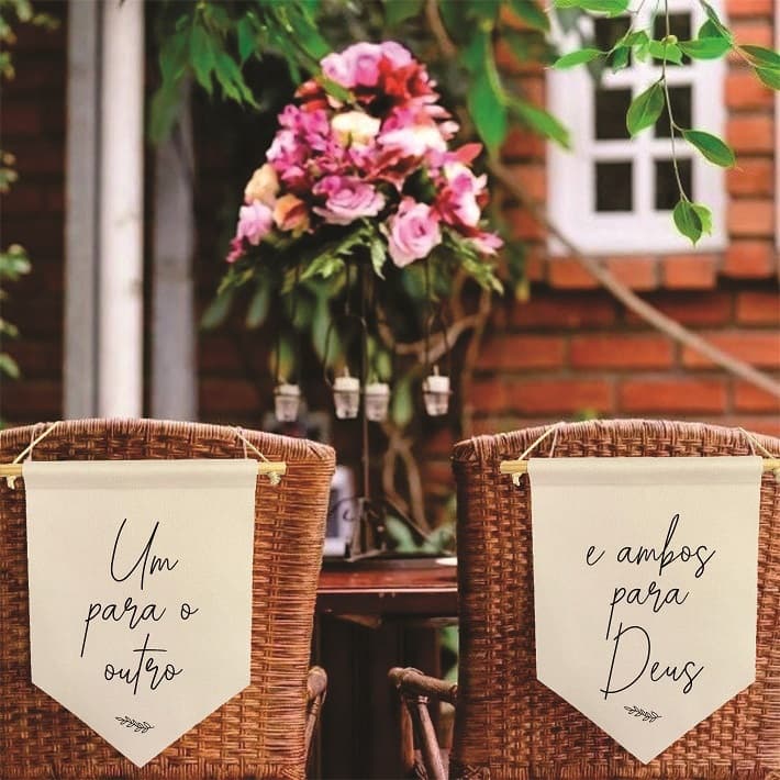 Flamula para casamento um para o outro ambos para deus