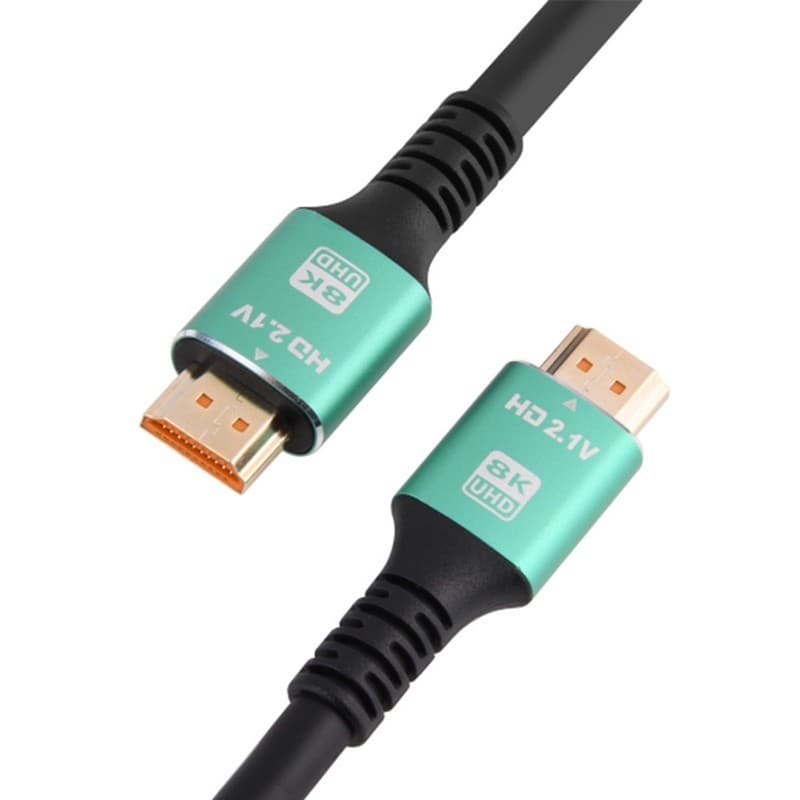 Cabo Hdmi 2.1 8k, 4k, 2k Ultra Hd Banhado a Ouro - 1,5 Metros, 3 Metros, 5 Metros, 10 Metros