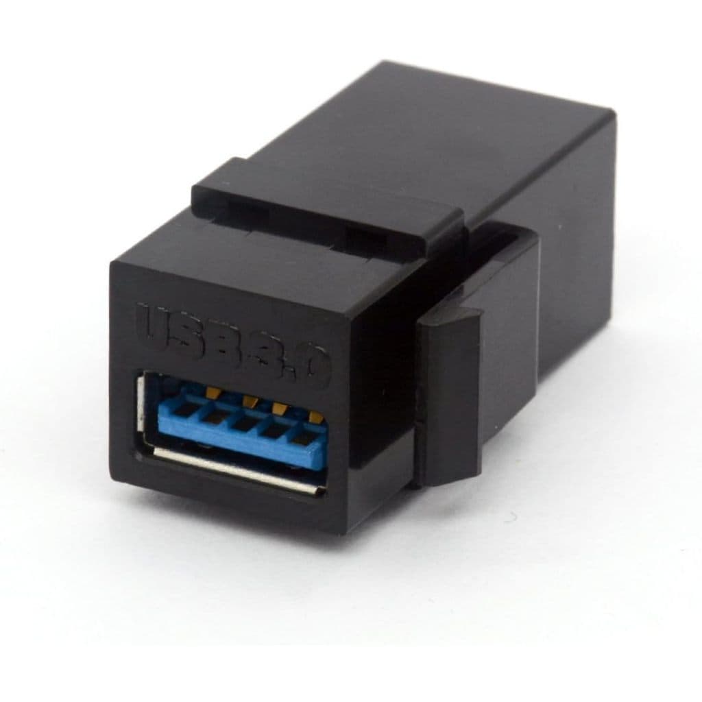 Keystone USB 3.0, USB, acoplador de interface de cabo, extensão de conector fêmea para fêmea para painel de tomada de pl