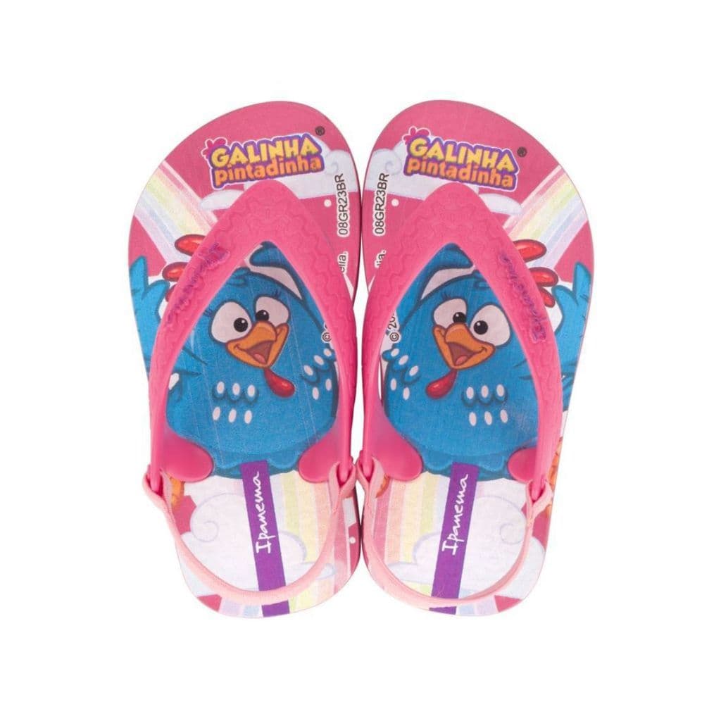 Chinelo Ipanema Baby Galinha Pintadinha Rosa