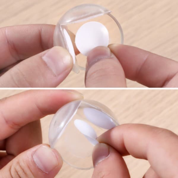 4 Pcs Protetores De Quina Canto Silicone Redondo Protetor De Canto De Mesa Segurança Do Bebê