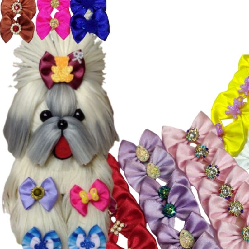 laço pet lacinho para pet 100 lacinhos para pet luxo Cachorro pet