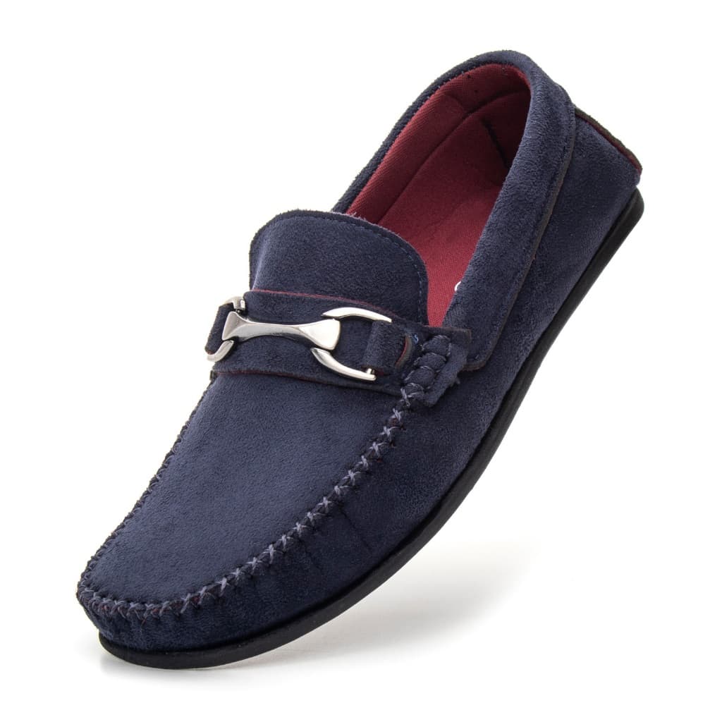 Mocassim Masculino Casual Feito A Mão com Sola de Borracha Lançamento