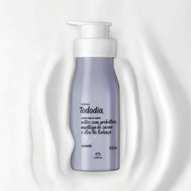 Creme Hidratante Corporal Algodão, unissex, Natura, para todos os tipos de pele 400ml.