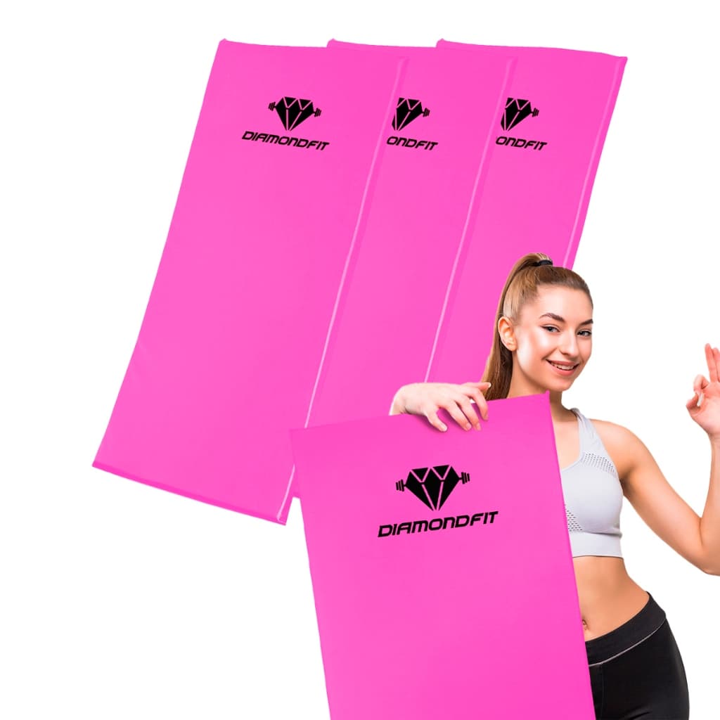 Kit 3 Colchonete de Gisnatica Espuma Treino Abdominal Exercicio Fitness Abdominal Yoga Pilates Rosa