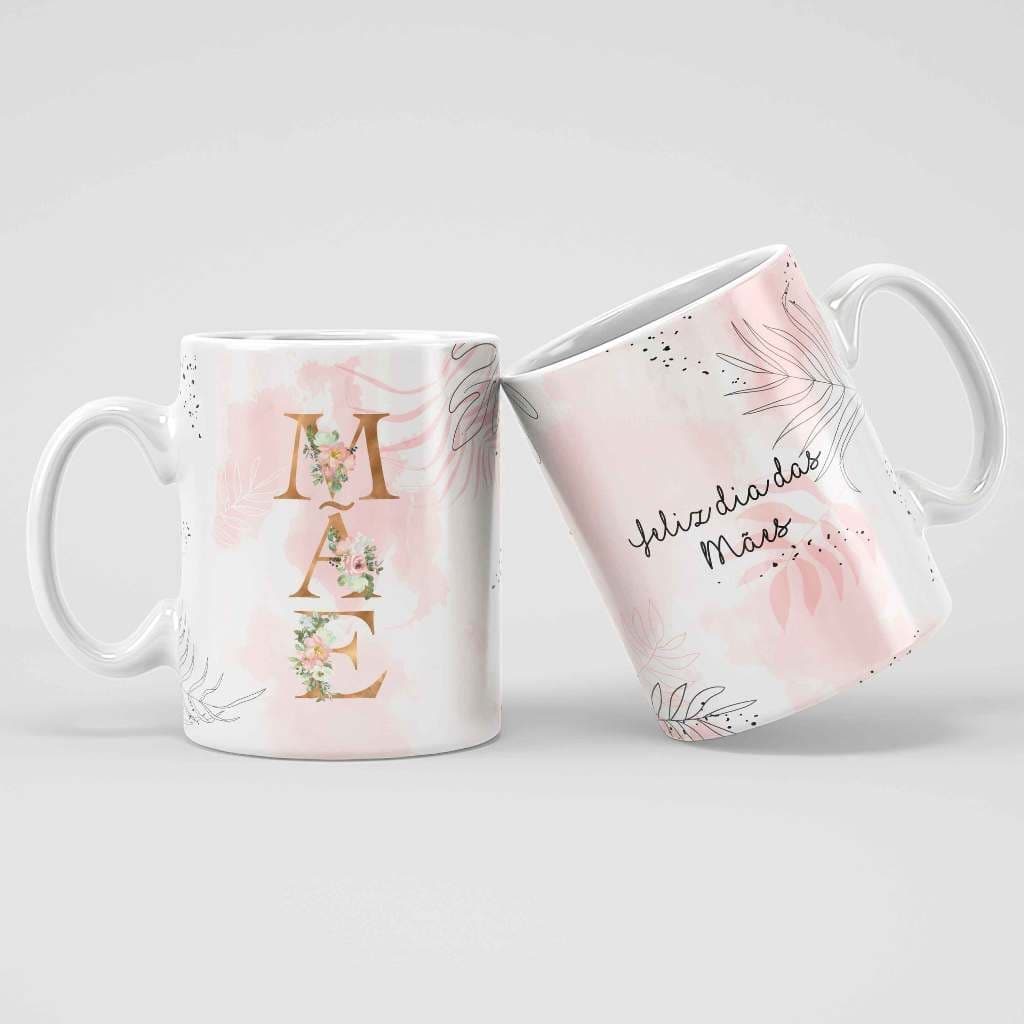 Caneca Presente de dia das mães Frase feliz dia das mães