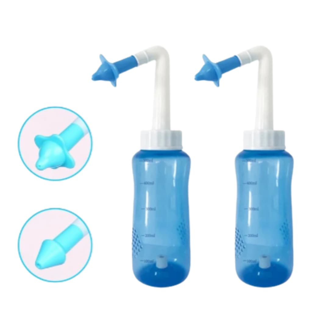 Kit 2 Limpador de Nariz Higienizador Nasal Crianças Bebes Adultos Lavagem SInusite