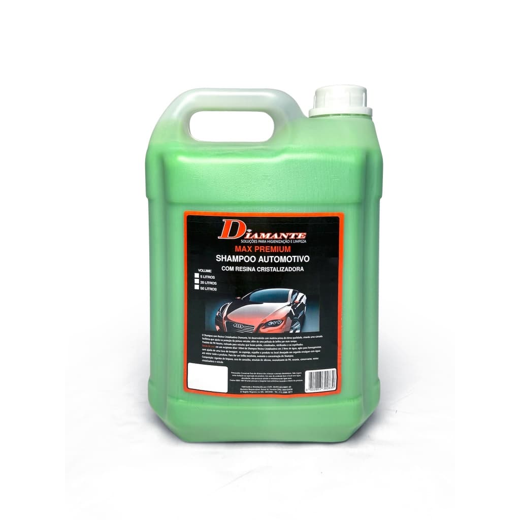 Shampoo Automotivo com Resina Cristalizadora 5L – pH Neutro, Limpeza e Proteção para Carros e Motos