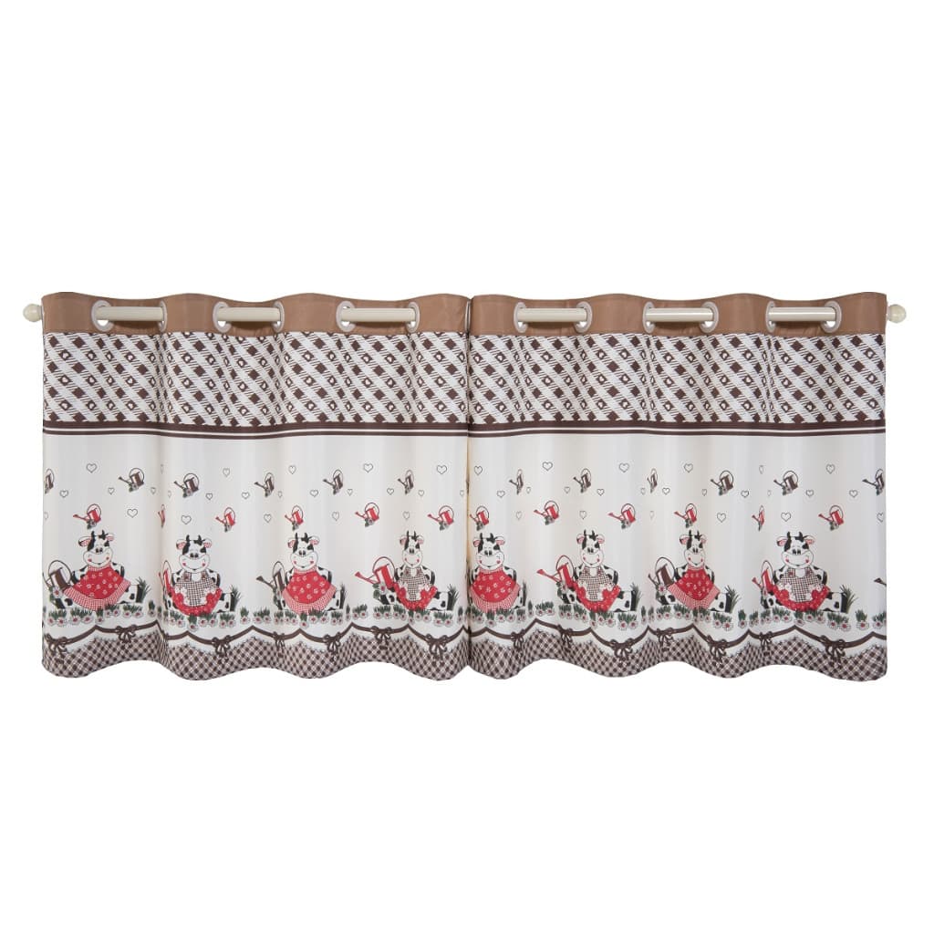 Cortina de Pia Cozinha Vaquinhas 2,80CM x 80CM