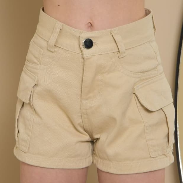 Short Jeans Cargo Juvenil Meninas 10 Ao 16