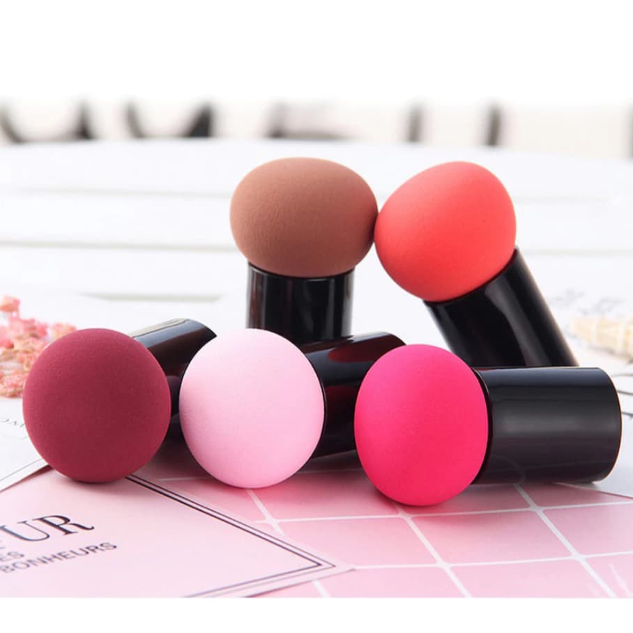 Kit 6 Aplicador de Maquiagem Profissional Cogumelo | Acabamento Natural | Soft Touch | Promoção