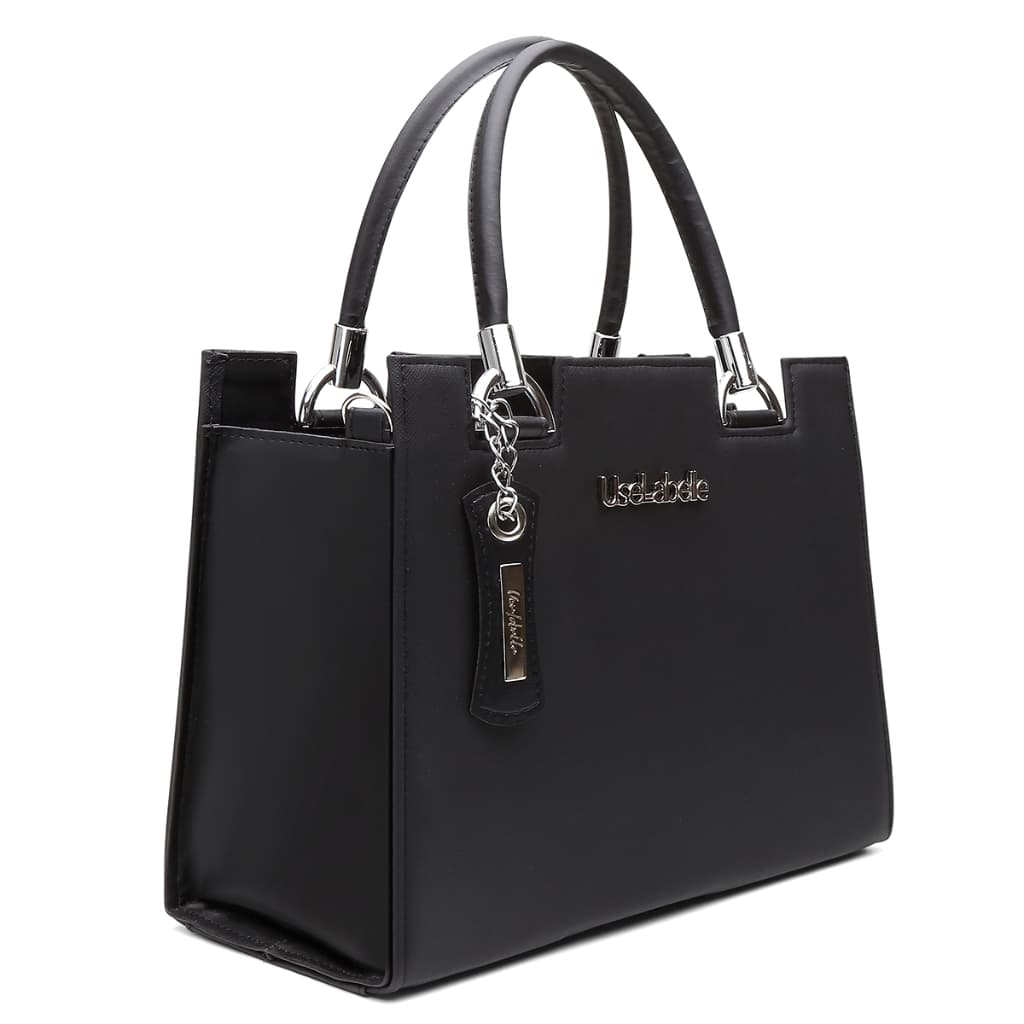 Bolsa Preta Feminina Pratica Moderna Resistente Original Uselabelle com Alça Transversal Removível