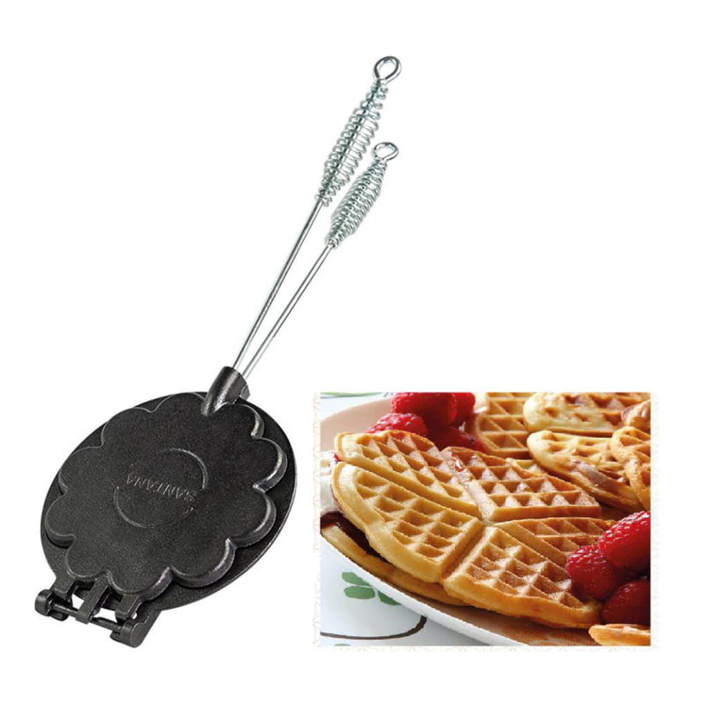 Forma Maquina De Waffle De Ferro Santana N° 18 Cor Preto