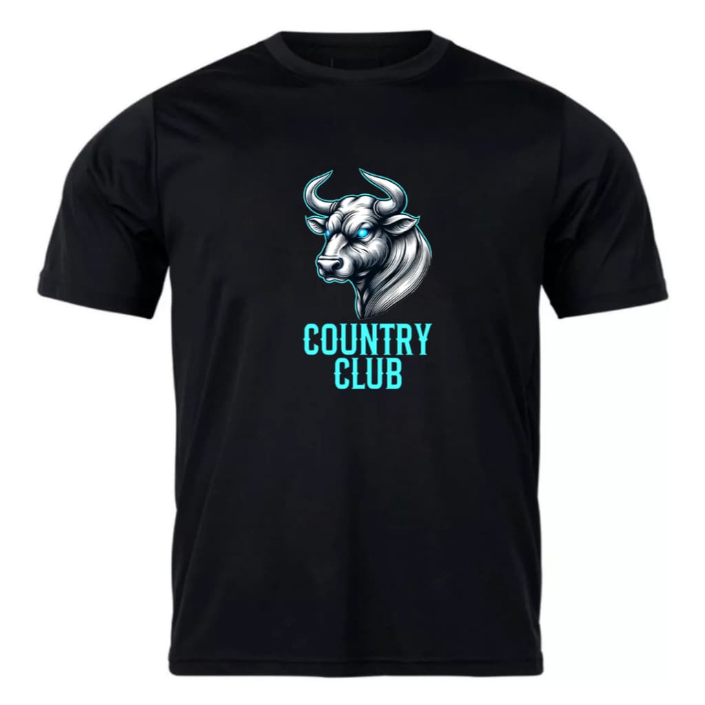 Camiseta Lançamento Country Club Touro Tecido de Alta Qualidade 100% Algodão