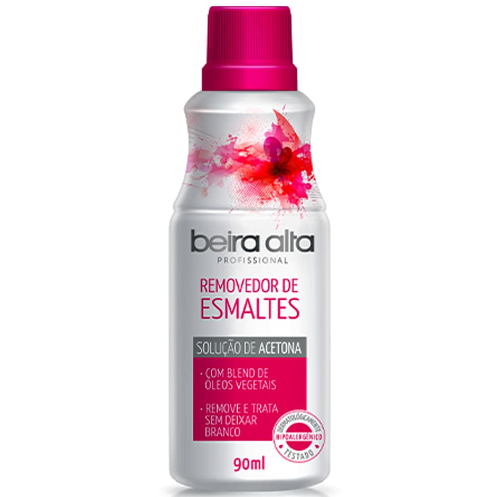 Beira Alta Removedor de Esmaltes 90ml - Solução de Acetona