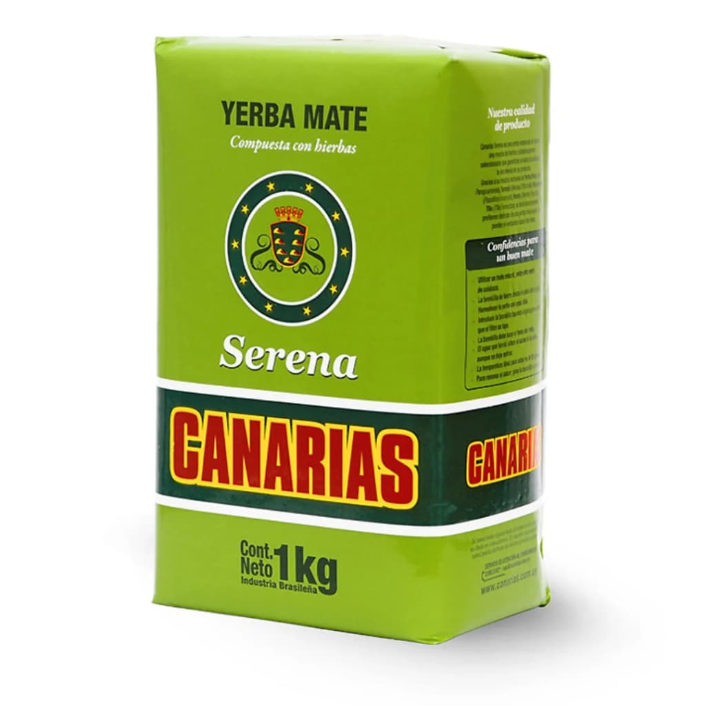 Erva Mate Chimarrão Canarias Serena 1kg Uruguaia