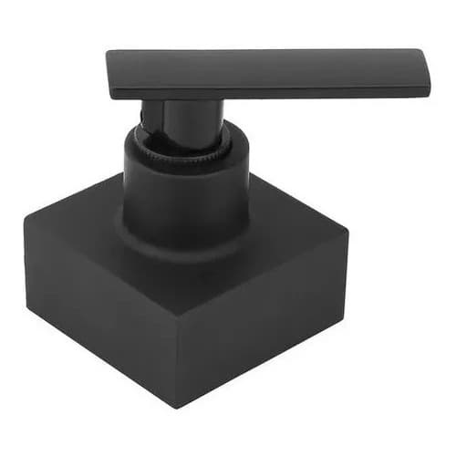 Acabamento Registro Alavanca Quadrado Preto Black Padrão Deca 1/2, 3/4 Banheiro Lavabo Chuveiro Luxo