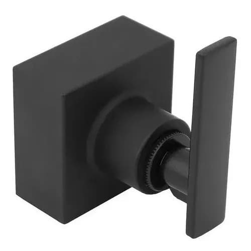 Acabamento Registro Alavanca Quadrado Preto Black Padrão Deca 1/2, 3/4 Banheiro Lavabo Chuveiro Luxo