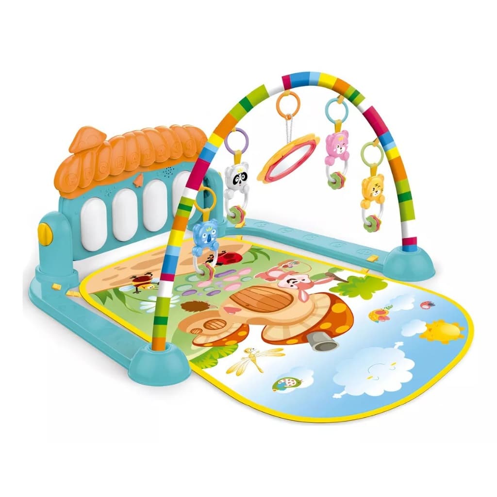 Tapete  Infantil Bebe de Atividades Musical com Piano Interativo Ginásio com Som