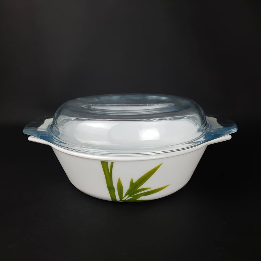 Tigela com tampa de vidro Opaline 1L - Resistente ao micro-ondas e lava louças