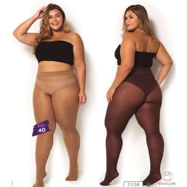 Meia Calça Plus Size Fio 40 Trifil 6101 Poliamida Efeito Opaco