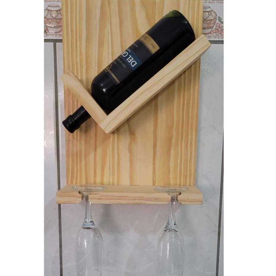 Adega de vinho em madeira de pinus Porta Vinho de Madeira Bar adega para vinho