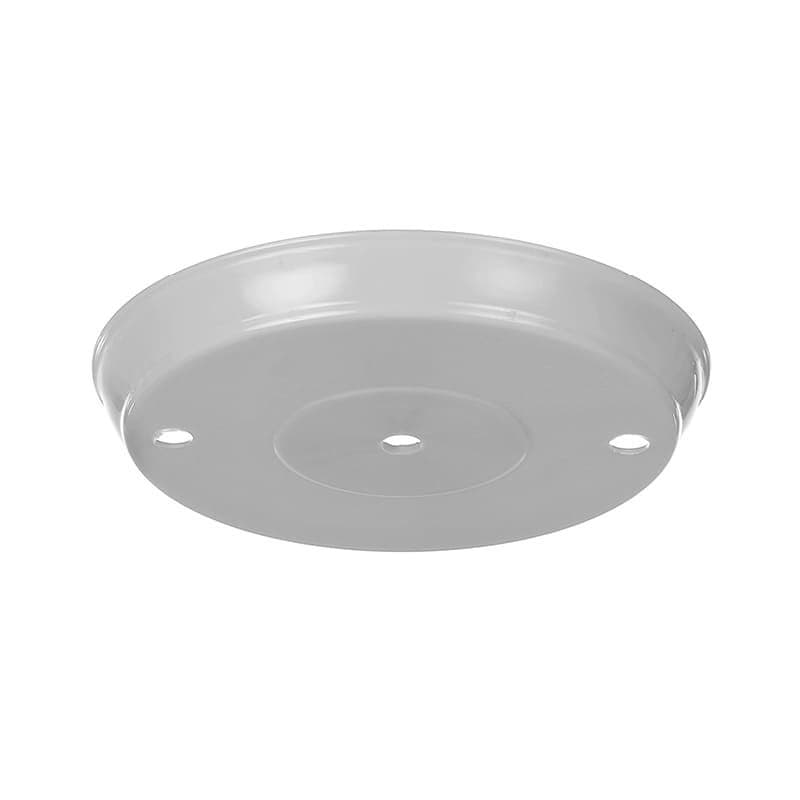 Canopla Base Diâmetro 17cm Plástico Branco Preto Para Montagem de Pendentes Plafon Abajur